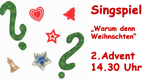 "Warum denn Weihnachten" - Singspiel der Kinder vom Jugendverband EC Johanngeorgenstadt "Warum denn Weihnachten" - Singspiel der Kinder vom Jugendverband EC Johanngeorgenstadt