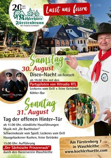 DAS JUBILÄUM - 20 Jahre Köhlerhütte mit Familie Schmidt DAS JUBILÄUM - 20 Jahre Köhlerhütte mit Familie Schmidt