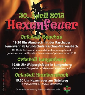Hexenfeuer im OT Raschau Hexenfeuer im OT Raschau