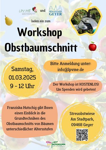 Workshop Obstbaumschnitt Workshop Obstbaumschnitt