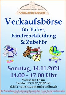 Verkaufsbörse für Baby-, Kinderbekleidung und Zubehör Verkaufsbörse für Baby-, Kinderbekleidung und Zubehör