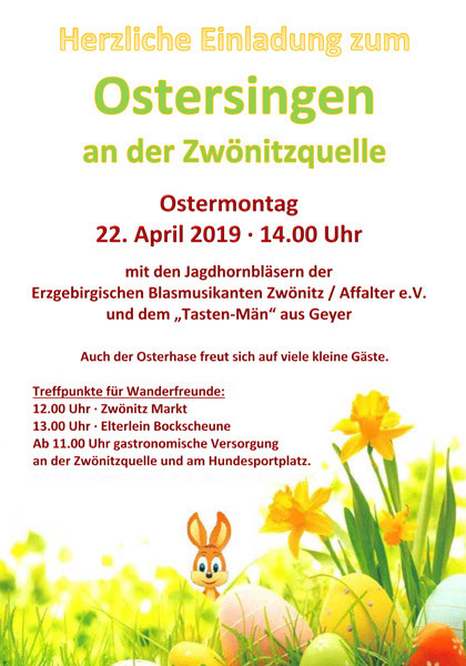 Ostersingen an der Zwönitzquelle Ostersingen an der Zwönitzquelle
