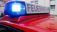 Scheunenbrand in Leukersdorf